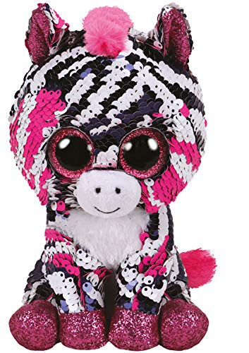 Ty Flippable Zoey - Pink Sequin Zebra - 6"