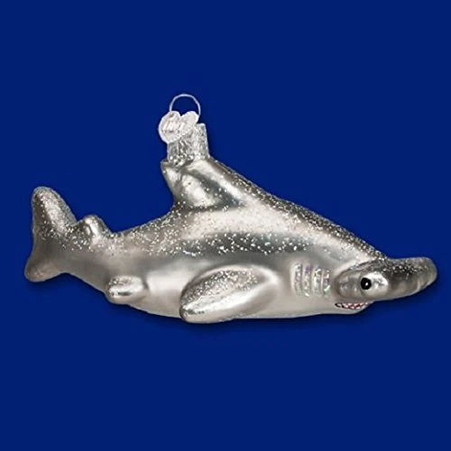 Old World Christmas Hammerhead Shark Glass Blown Ornament