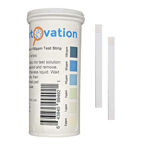 Hydrogen Peroxide H2O2 Test Strips Low Level 0100 ppm Vial of 100 Strips
