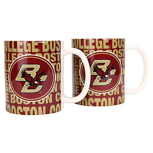 NCAA Collegiate 12oz Team Logo Coffee Mug 2Pack Boston College Eagles Hype