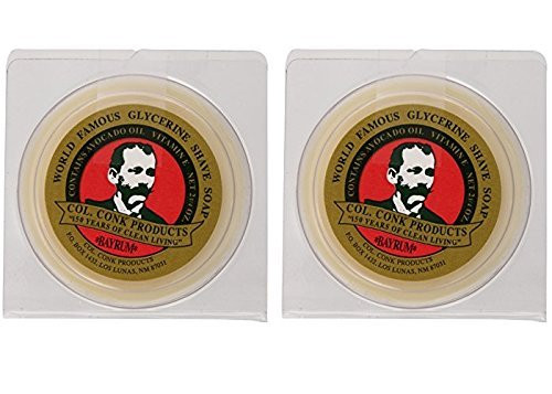 Colonel Conk Worlds Famous Shaving Soap Bay Rum Net Weight 450 Oz  Two Pack