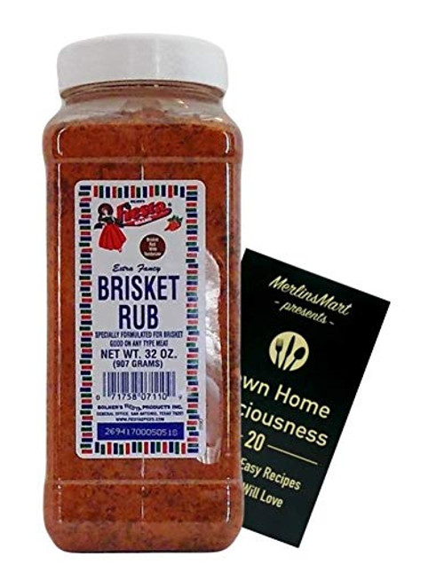 Bolners Fiesta Extra Fancy Brisket Rub Plus Recipe Booklet Bundle 32 Ounces Bolners Fiesta Extra Fancy Brisket Rub Plus Recipe Booklet Bundle 32 Ounces