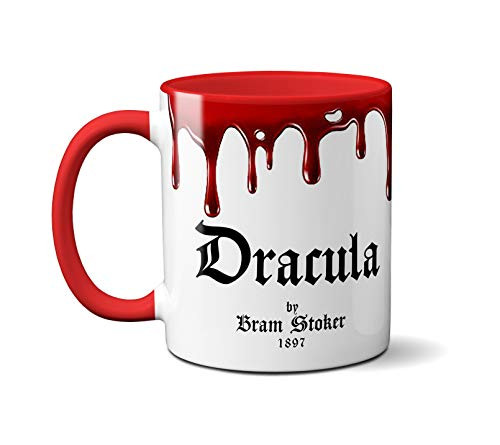 Dracula by Bram Stoker Mug Coffee Mug with Dracula book design Literature Mug Book Mug Bookish Mug Book Lover Mug