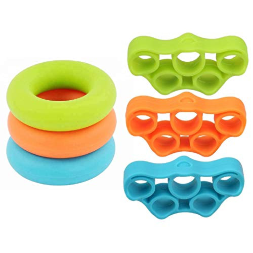 Serenily Finger Exerciser Hand Strengthener Hand Exerciser Hand Grip Strengthener Set of 6 Resistance Bands Finger Stretcher and Grip Strength Trainer Relieve Wrist Pain Carpal Tunnel Relief Serenily Finger Exerciser Hand Strengthener Hand Exerciser Hand Grip Strengthener Set of 6 Resistance Bands Finger Stretcher and Grip Strength Trainer Relieve Wrist Pain Carpal Tunnel Relief