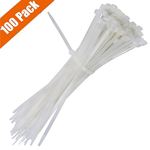 Cable Zip Ties Nylon Heavy Duty Self Locking Wire Ties 100 Pack 4 inch