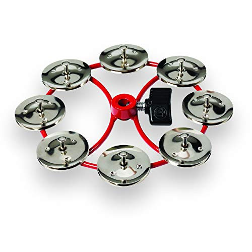 LP Latin Percussion LP Tambourin City HiHat Ring 5 Single Row 8 Pairs Steel jingles mountable LP191NYS