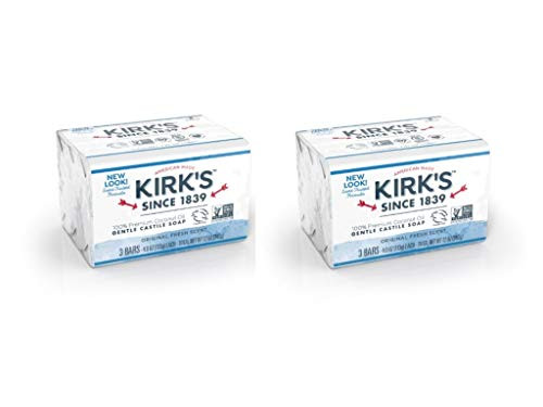 Kirks Original Coco Castile Soap Fresh Scent 4 Ounces 6 Count