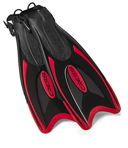 Cressi Palau Adjustable Snorkeling Fins Red MediumLarge