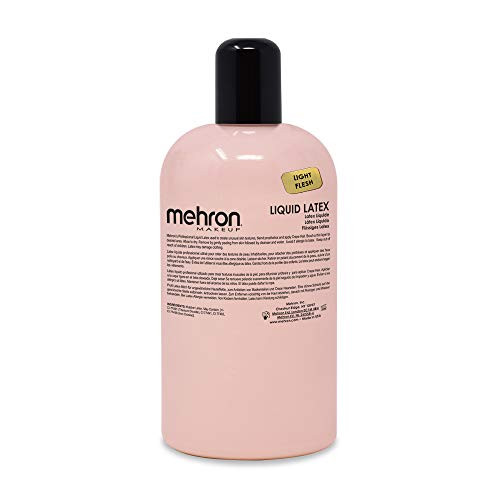 Mehron Makeup Liquid Latex 16 oz Light Flesh