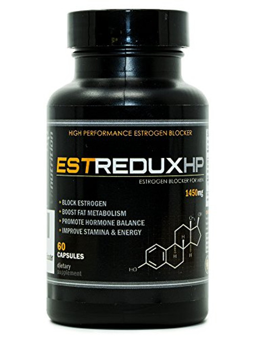 EstreduxHP Estrogen Blocker for Men  Aromatase Inhibitor Anti Estrogen and Testosterone Booster  Adaptogen Supplement for Men  VH Nutrition  30 Day Supply