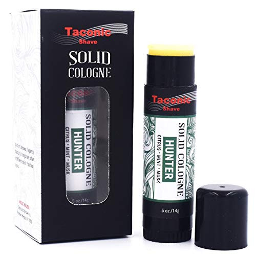 Hunter Solid Cologne for Men by Taconic Shave with Notes of Citrus Mint  Musk for a Refreshing Masculine Scent  Easy Application