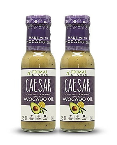 Primal Kitchen  Caesar Avocado OilBased Dressing and Marinade Whole30 and Paleo Approved 2 Count