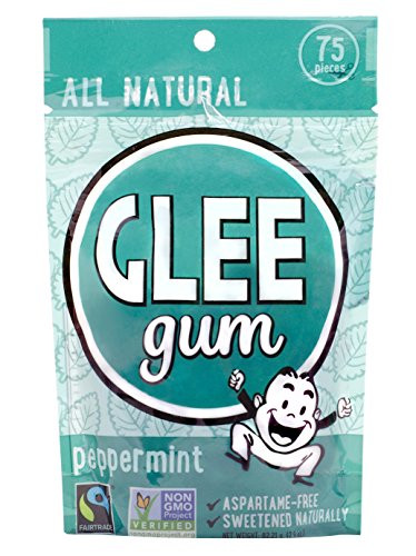 Classic Glee Gum Pouch Peppermint 75 Ct Pack of 6
