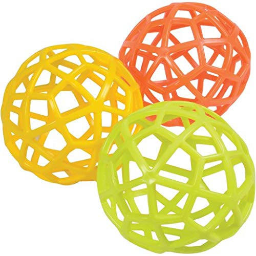 Constructive Playthings Set of Three 6 Diam Grab Balls for Ages 12 Months and Up