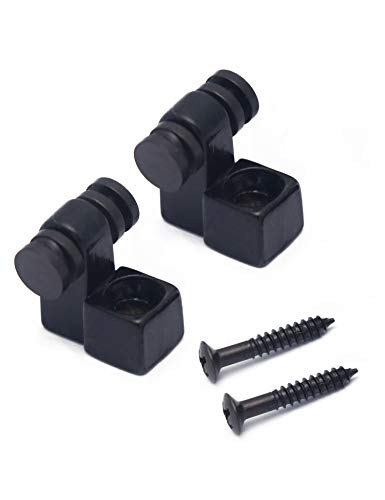 Metallor Roller String Trees String Retainer Guides Compatible with Strat Tele Style Electric Guitar Parts Replacement Pack of 2pcs with Mounting Screws New Items Black