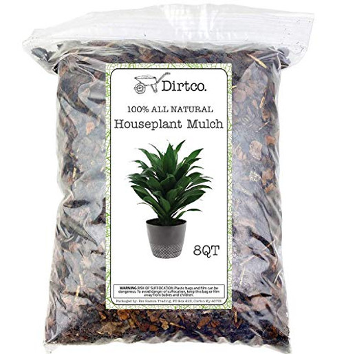 Houseplant Mulch  Small bark Wood Chips for Indoor Patio Potting Media and Much More 8QTs