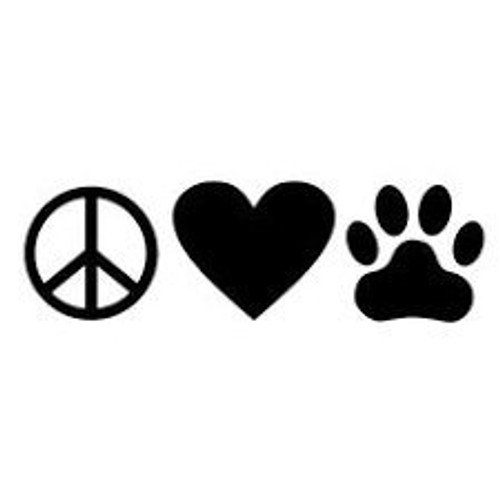 Chase Grace Studio Dog Paw Print Peace Sign Heart Dogs Vinyl Decal StickerBlackCars Trucks Vans SUV Laptops Wall Art75 X 25CGS715 Chase Grace Studio Dog Paw Print Peace Sign Heart Dogs Vinyl Decal StickerBlackCars Trucks Vans SUV Laptops Wall Art75 X 25CGS715