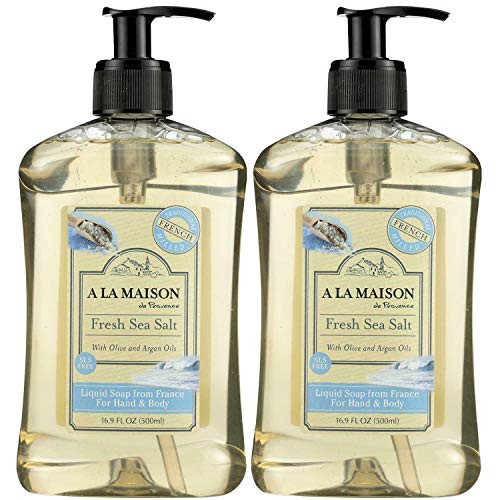 A La Maison de Provence Fresh Sea Salt Liquid Hand and Body Soap Pack of 2 With Olive Oil Coconut Oil and Vitamin E 169 fl oz Each A La Maison de Provence Fresh Sea Salt Liquid Hand and Body Soap Pack of 2 With Olive Oil Coconut Oil and Vitamin E 169 fl oz Each