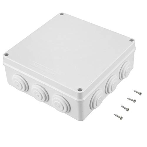 Awclub ABS Plastic Dustproof Waterproof IP65 Junction Box Universal Electrical Project Enclosure White 79x79x31200mmx200mmx80mm