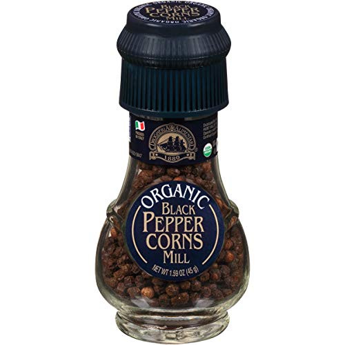 Drogheria  Alimentari Organic Black Pepper Corns Mill 159 oz Pack of 2