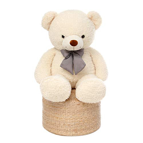 DOLDOA Big Teddy Bear Stuffed Animals Plush Toy for Girlfriend Children 39 inch White DOLDOA Big Teddy Bear Stuffed Animals Plush Toy for Girlfriend Children 39 inch White
