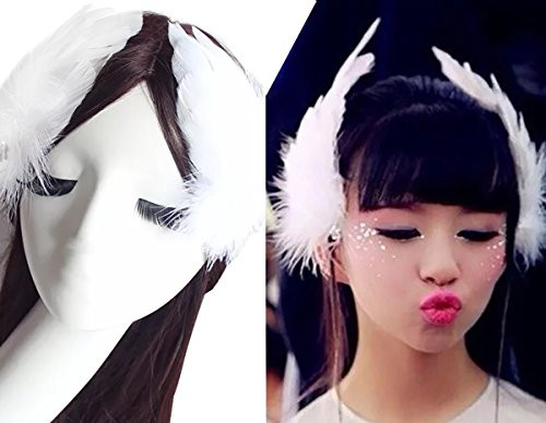 2PCS Girls Heartshaped Feather Hair Clip Headpiece Party Hairpins Hair Barrettes Hair Accessory Bridal Wedding Feather Fascinator White 2PCS Girls Heartshaped Feather Hair Clip Headpiece Party Hairpins Hair Barrettes Hair Accessory Bridal Wedding Feather Fascinator White