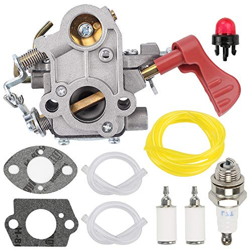 Fuel Li 545008042 545189502 Carburetor for Poulan Pro PP338PT PP033 PP133 PP333 Gas Trimmer Zama C1MW44 33cc Carb with TuneUp Kit