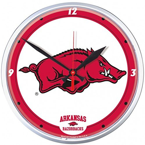 NCAA Arkansas Razorbacks WinCraft Official Round Clock