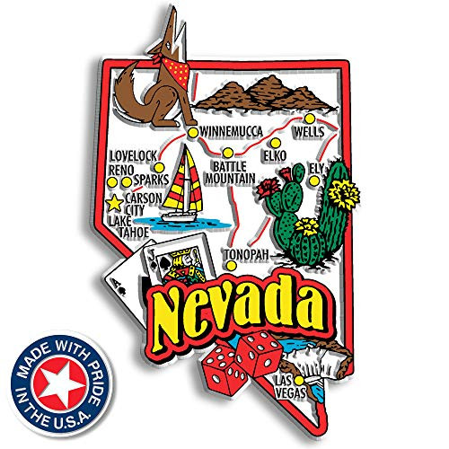 Nevada State Jumbo Map Magnet