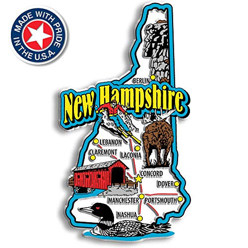 New Hampshire State Jumbo Map Magnet