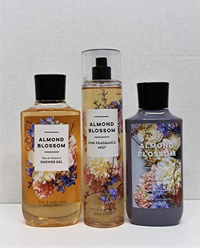 Bath and Body Works  Almond Blossom  Shower Gel Body Lotion Fine Fragrance Mist Daily Trio Summer 2018