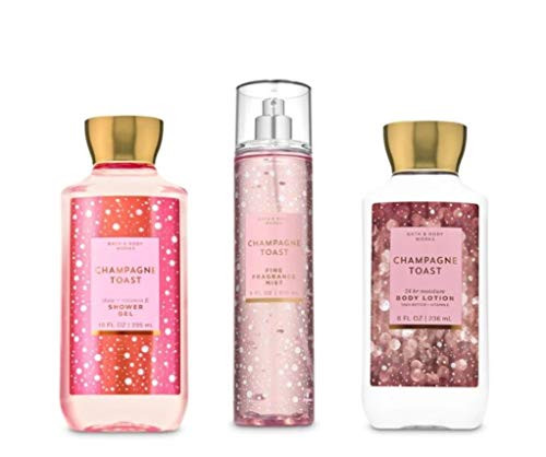 Bath and Body Works  Champagne Toast  Daily Trio  Shower Gel Fine Fragrance Mist  Super Smooth Body Lotion