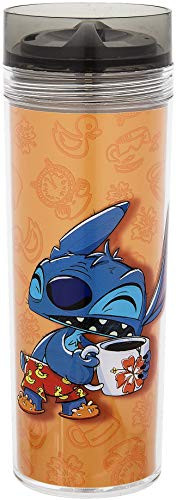 Disney Parks Morning Coffee Tumbler  Stitch