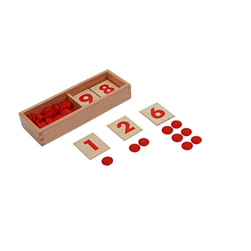 Cards  CountersMontessori Materials Math Educational Tools Preschool at Home Learning Toys
