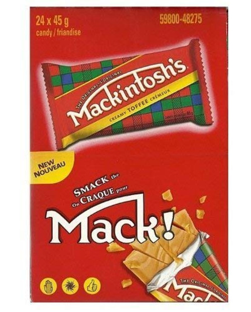 Nestle Mackintosh Toffee Bars  4 Pack of 45 gram Bars  Imported from Canada