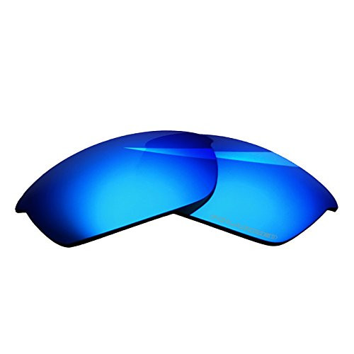 BlazerBuck Antisalt Polarized Replacement Lenses  Sock Kit for Oakley Flak Jacket  Ice Blue