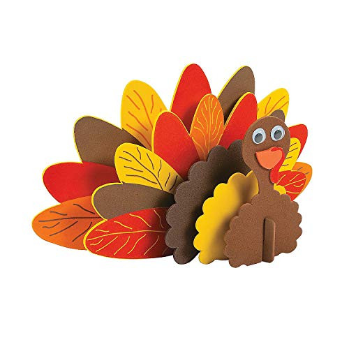 Thanksgiving Turkey Craft Kit - Makes 12
