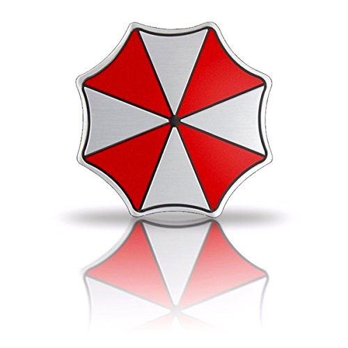 YSpring Resident Evil Car Emblem Decal 335in Dia Metal Umbrella Corporation Badge Sticker for Car Motorcycle LaptopsStyle D335in1 pcs