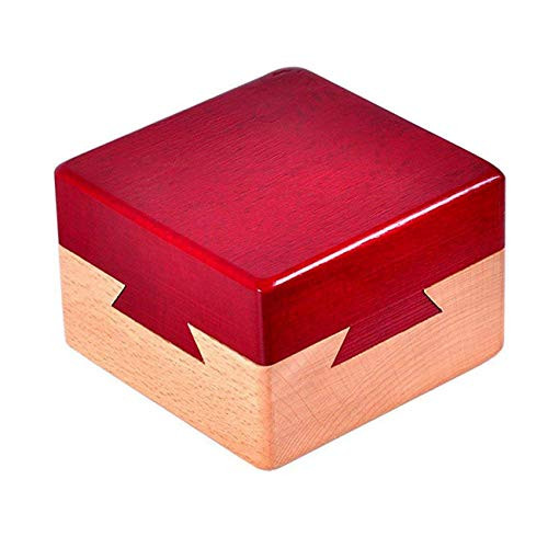 Puzzle Impossible Dovetail Box Brain Teaser Wooden Hide Jewelry Secret Compartment Toy Family Games for Adults