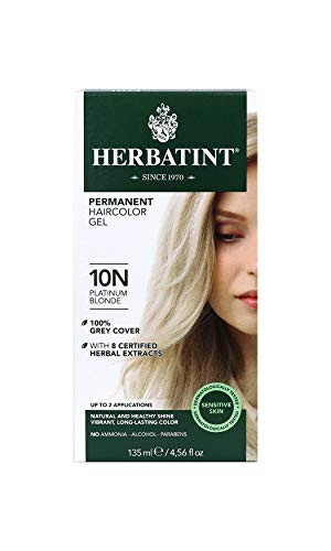 Herbatint Permanent Haircolor Gel 10N Platinum Blonde 456 Ounce