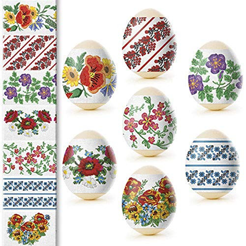 Ukrainian Heat Shrink Wrap Sleeve Decoration Easter Egg Pysanka Set vyshivanka
