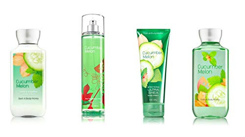 Bath  Body Works Cucumber Melon Set  Shower Gel Body Lotion Body Cream  Fragrance Mist