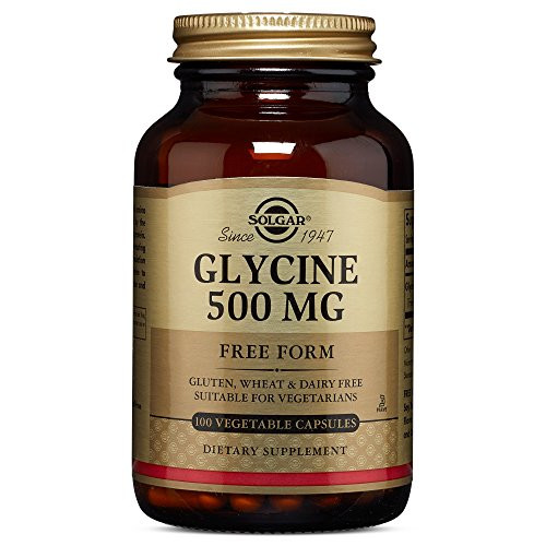 Solgar  Glycine 500 mg 100 Vegetable Capsules