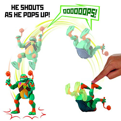 Rise of the Teenage Mutant Ninja Turtles Michaelangelo Pop-Up Ninja Attack Deluxe Figure