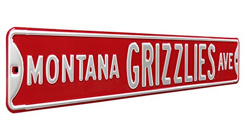 Authentic Street Signs 70006 Montana Grizzlies Ave Heavy Duty Metal Street Sign Wall Decor 36 x 6 Authentic Street Signs 70006 Montana Grizzlies Ave Heavy Duty Metal Street Sign Wall Decor 36 x 6
