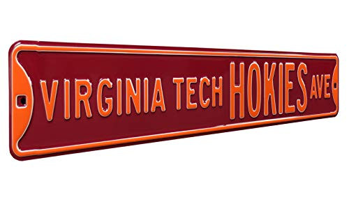 Authentic Street Signs 70125 Virginia Tech Hokies Ave Heavy Duty Metal Street Sign Wall Decor 36 x 6 Authentic Street Signs 70125 Virginia Tech Hokies Ave Heavy Duty Metal Street Sign Wall Decor 36 x 6