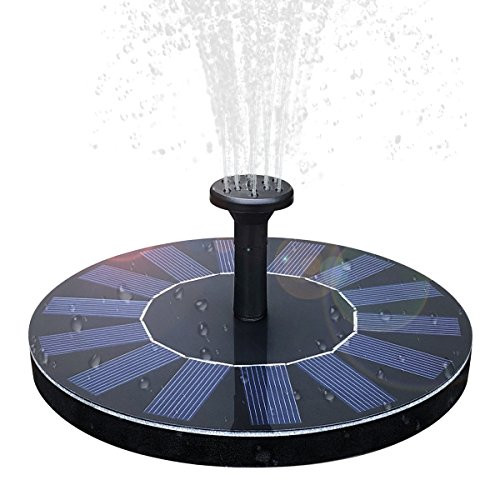 Solar Birdbath Fountain,1.4W Solar Panel Kit Water Pump Solar Powered Floating Fountain Kit Solar Water Fountain for Bird Bath Pond, Pool and Garden Decoration