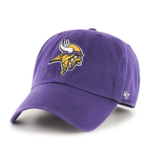 NFL Minnesota Vikings 47 Clean Up Adjustable Hat Purple One Size NFL Minnesota Vikings 47 Clean Up Adjustable Hat Purple One Size