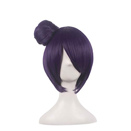 wildcos Short Purple Cosplay Wig for Women