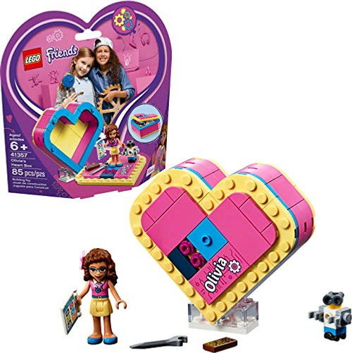 LEGO Friends Olivias Heart Box 41357 Building Kit 85 Pieces Discontinued by Manufacturer